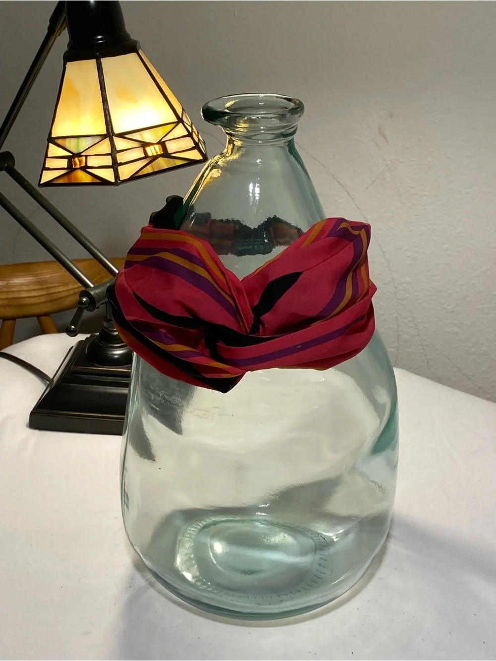 Zara Pink Striped Twisted Headband with Multicolor Accents